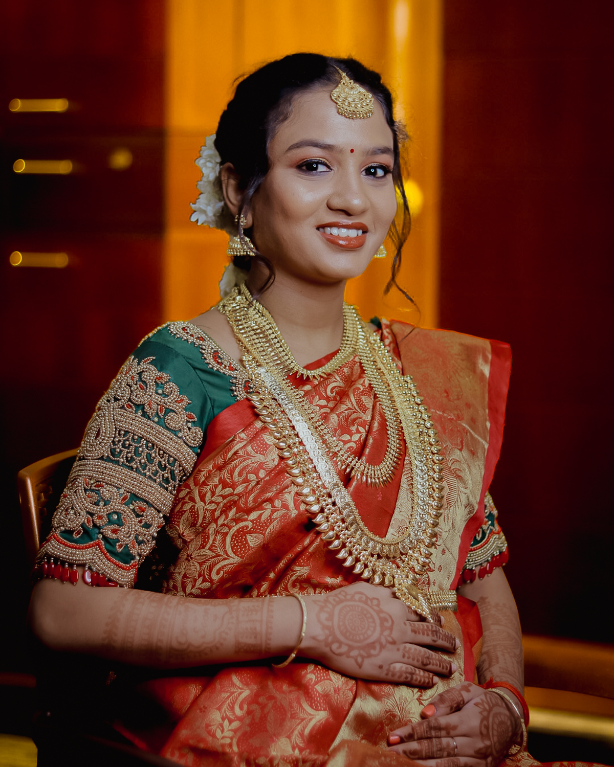 Wedding couple portrait